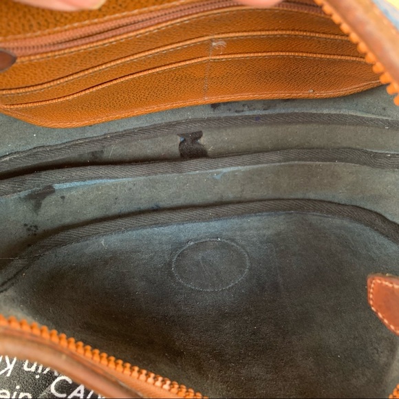 Dooney & Bourke Vintage Blue/Tan Shoulder Purse - Picture 8 of 10